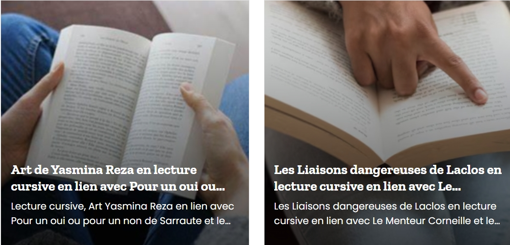 Lecture cursive en lien avec pour un oui ou pour un non sarraute le menteur de corneille et on ne badine pas avec l amour de musset