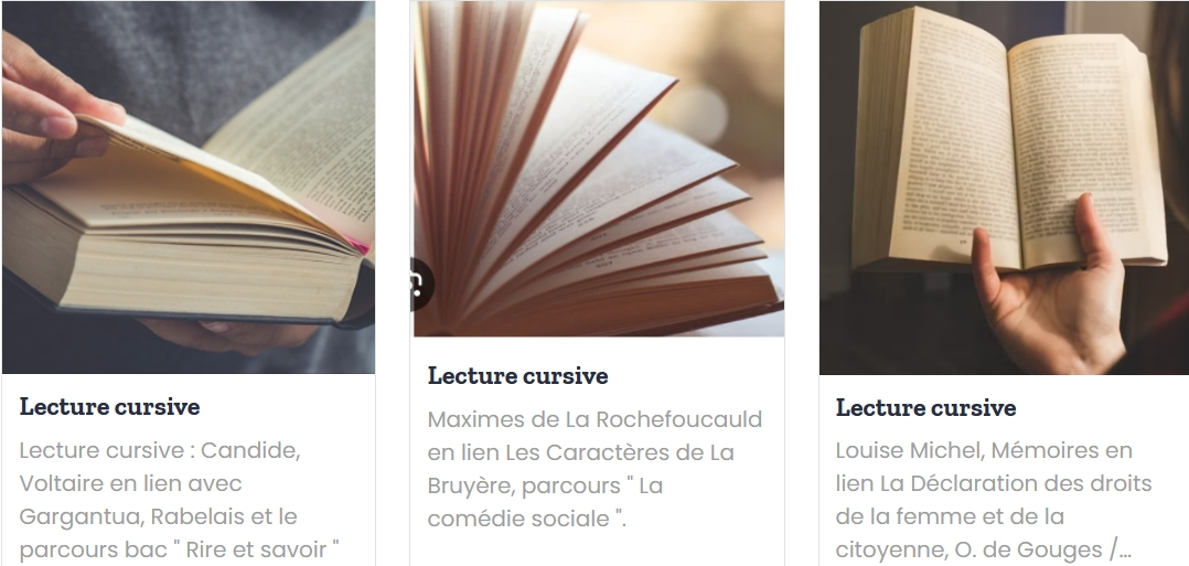 Lectures cursives en lien avec gargantua rabelais la declaration d olympe de gouges et les caracteres la bruyere